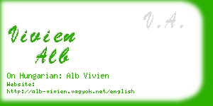 vivien alb business card